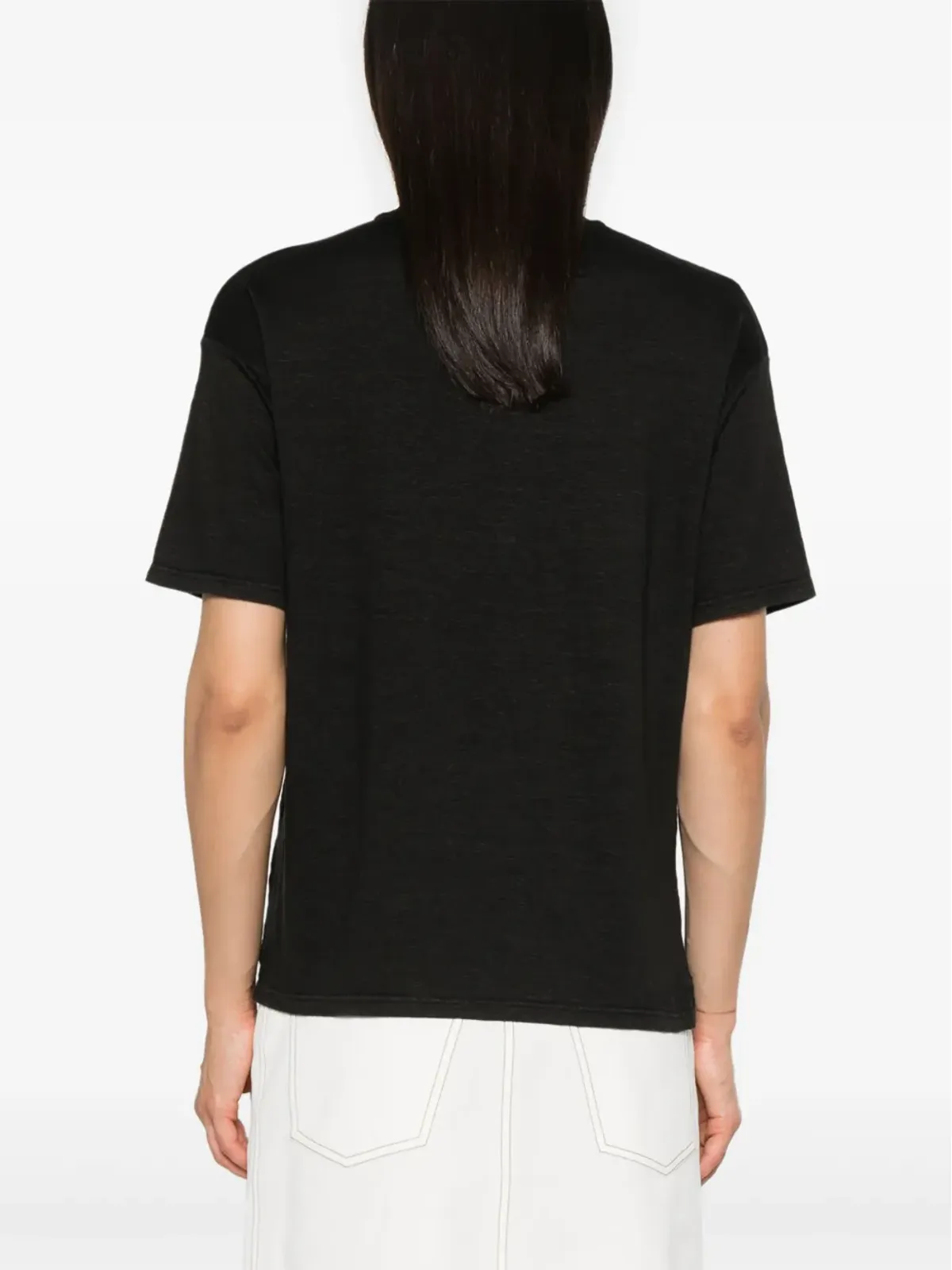 Ma'ry'ya クルーネック リネンTシャツ - 画像4