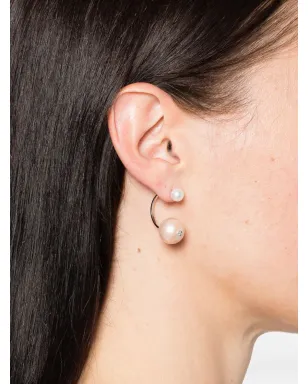 Delfina Delettrez 18kt white gold pink pearl and diamond earring - Silver - サムネイル2