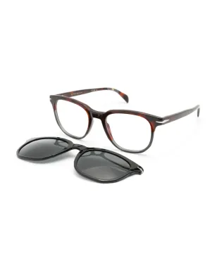 Eyewear by David Beckham 7120 square-frame glasses - Brown - サムネイル2