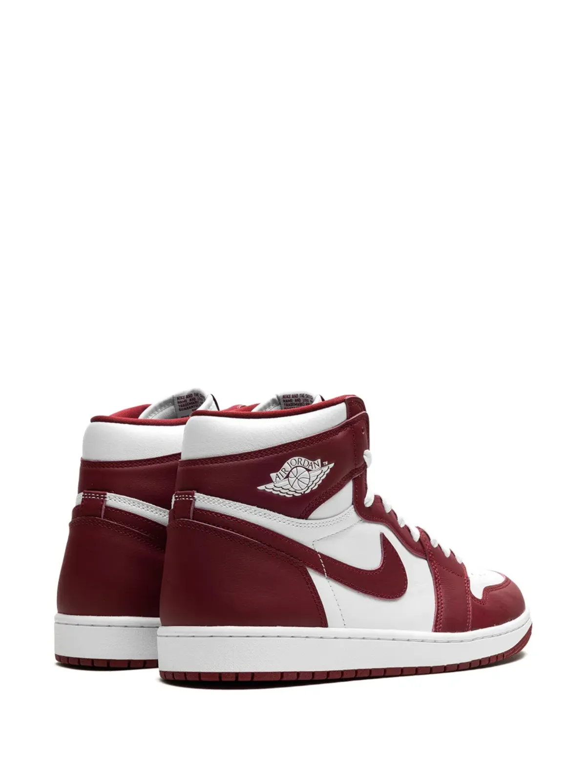Jordan エアジョーダン 1 レトロ ハイ OG チームレッド スニーカー - 画像4