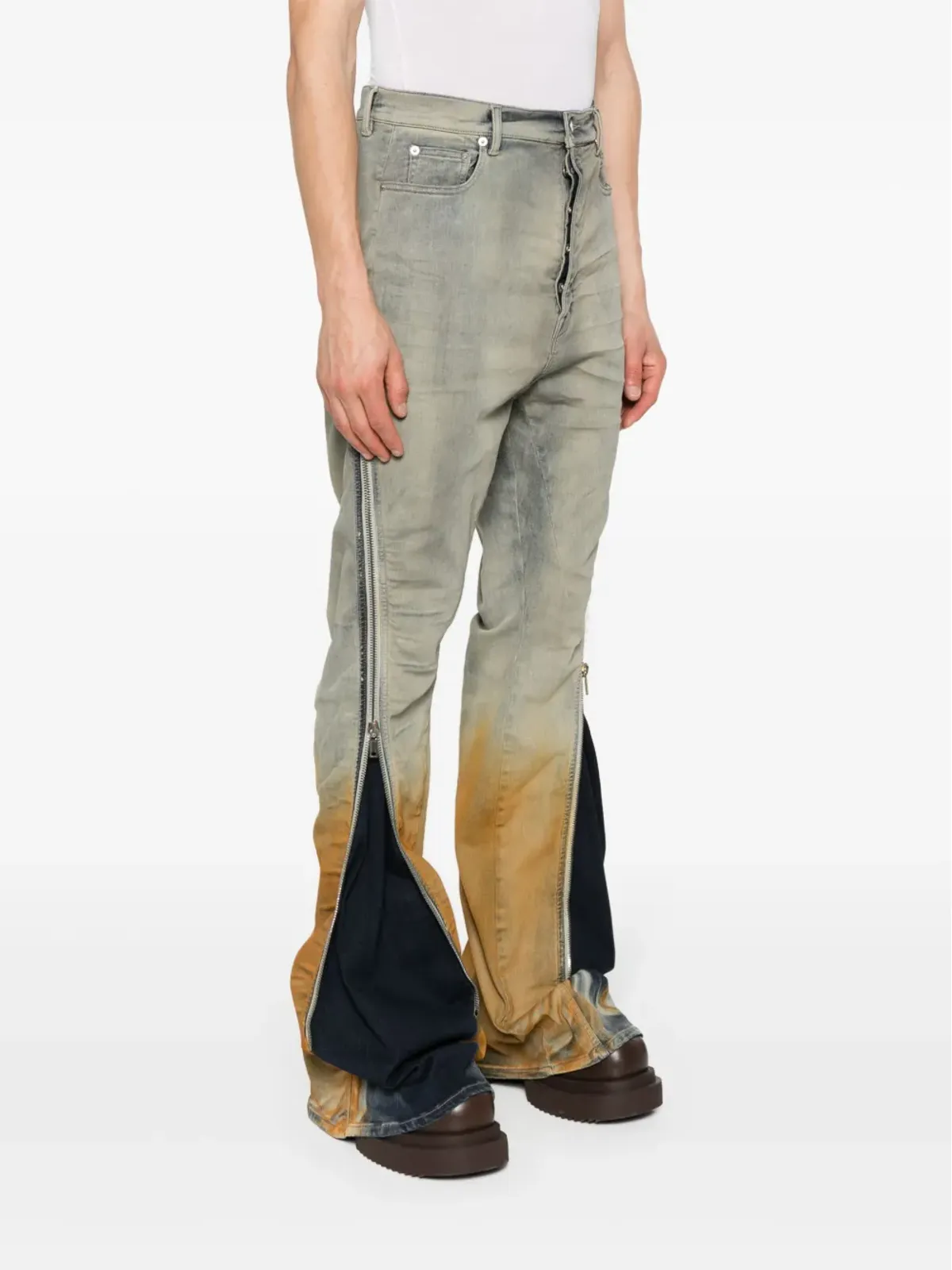 Rick Owens DRKSHDW ボラン・バナナ スリムカットジーンズ - 画像3