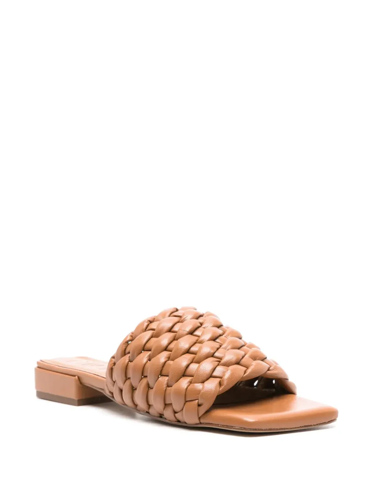 Souliers Martinez アスター インターウーブン レザー サンダル - 画像2