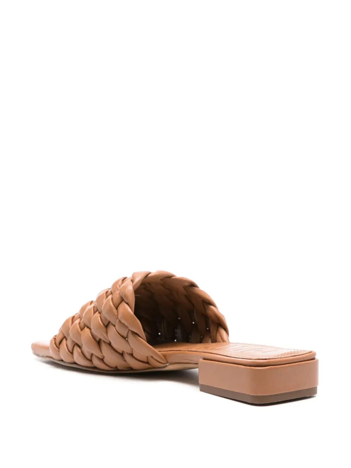 Souliers Martinez アスター インターウーブン レザー サンダル - 画像3
