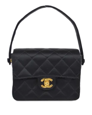 CHANEL Pre-Owned 1995 ミニ クラシック スクエア フラップ ショルダーバッグ - ブラック - サムネイル1