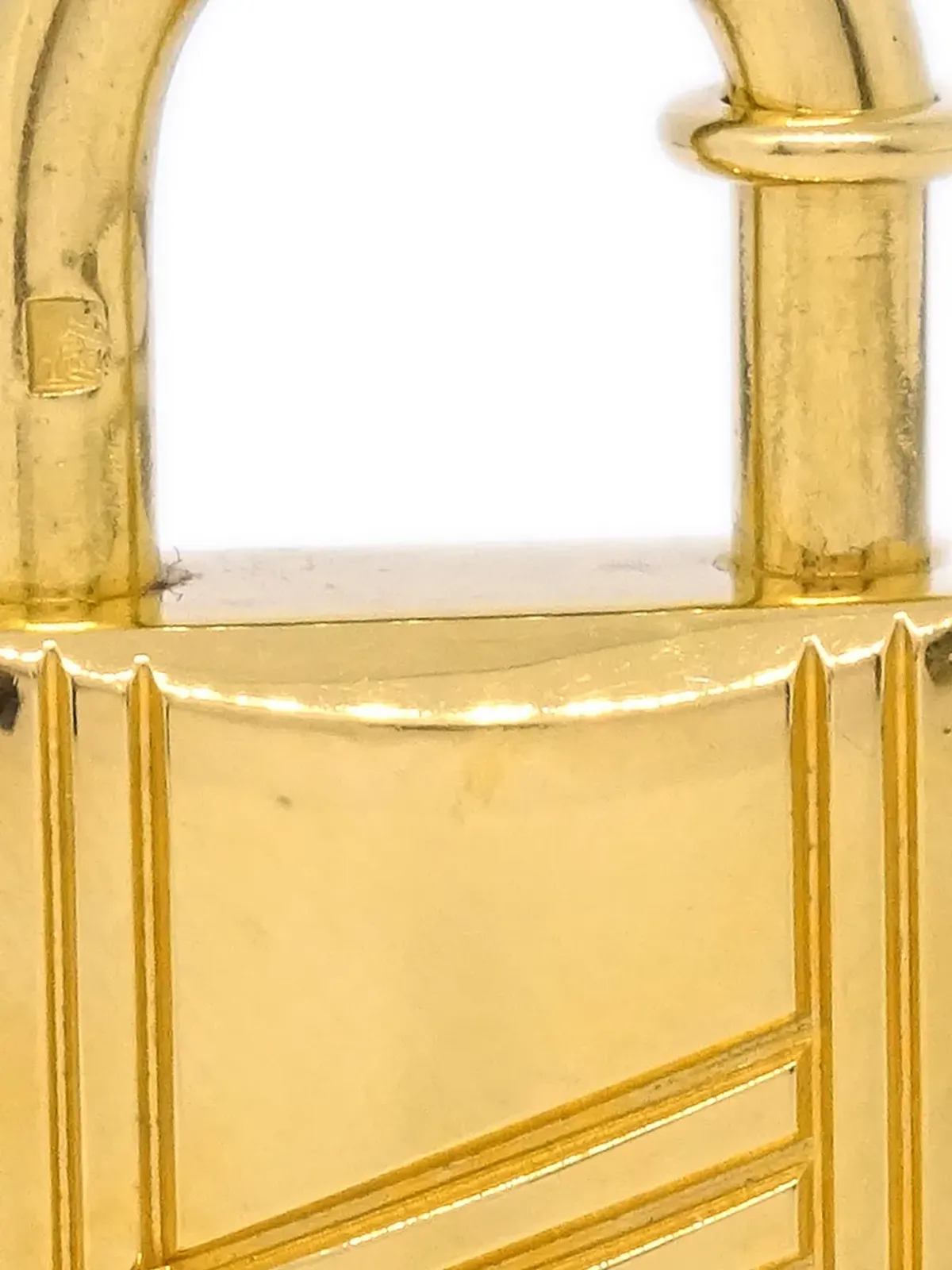 Hermès ビンテージ 1998 Anee Arbre Cadena パドロック - ゴールド - 画像2
