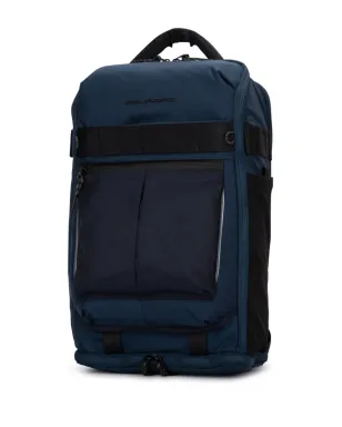 PIQUADRO ロゴレタリングバックパック - ブルー - サムネイル3