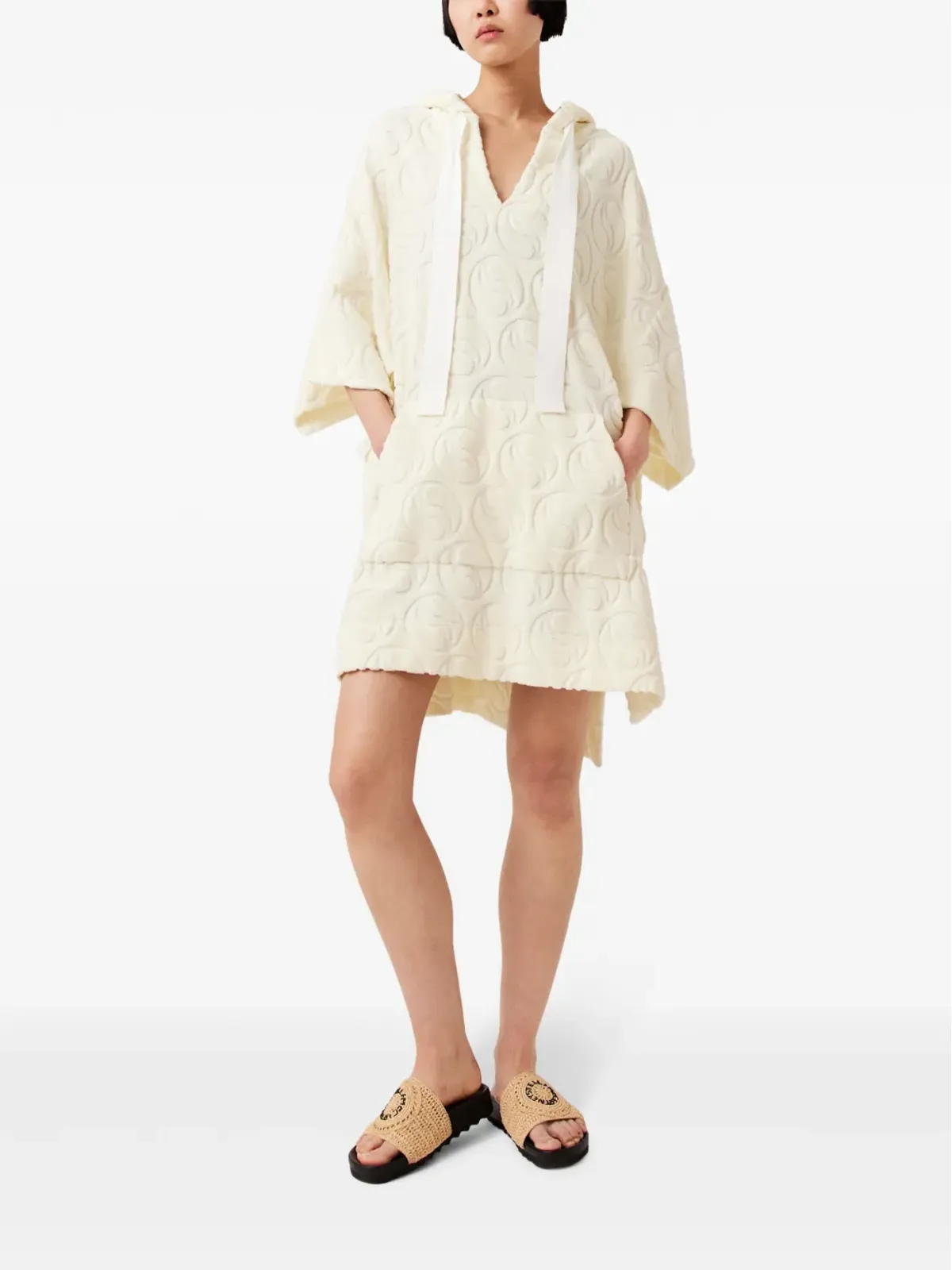 Stella McCartney エリース ラフィア サンダル - ニュートラルカラー - 画像5