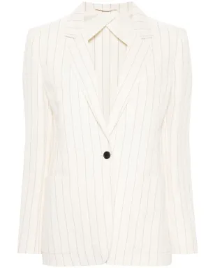 Max Mara シングルブレスト ピンストライプ ブレザー - サムネイル1
