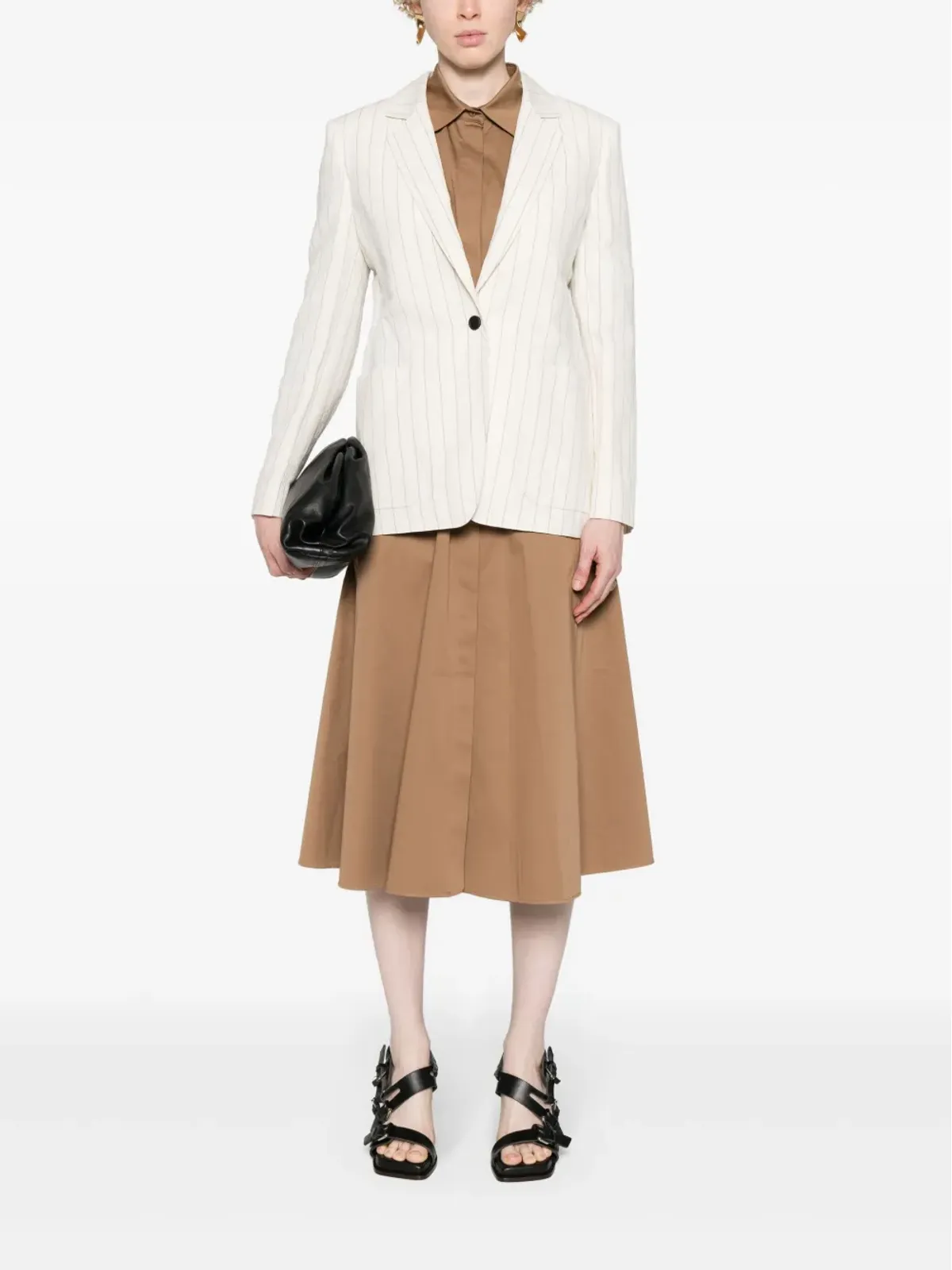 Max Mara シングルブレスト ピンストライプ ブレザー - 画像2