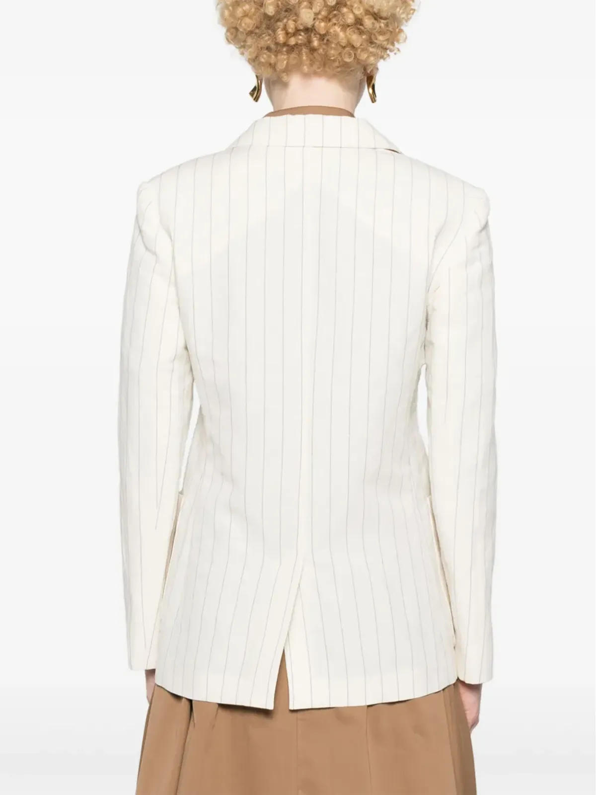 Max Mara シングルブレスト ピンストライプ ブレザー - 画像4