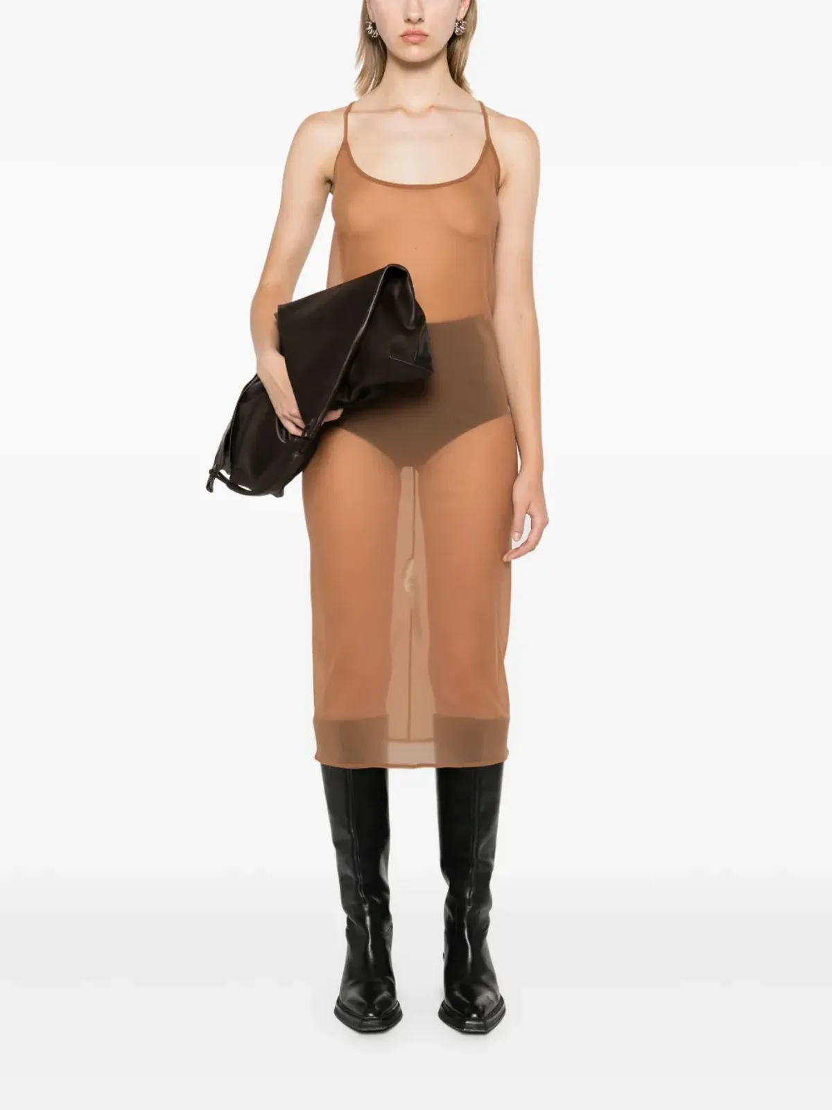 Rick Owens Lilies セミシアー ミディドレス - 画像2
