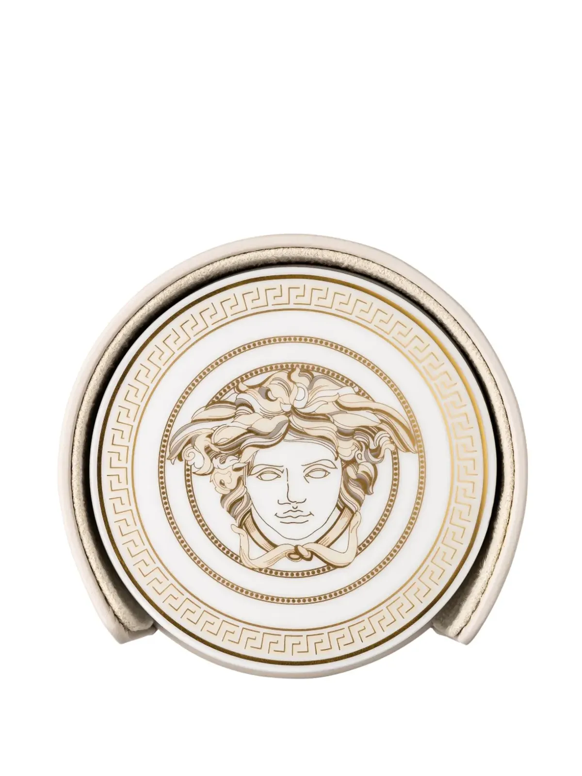 Versace メデューサ・ガラ コースター ホワイト - 画像2