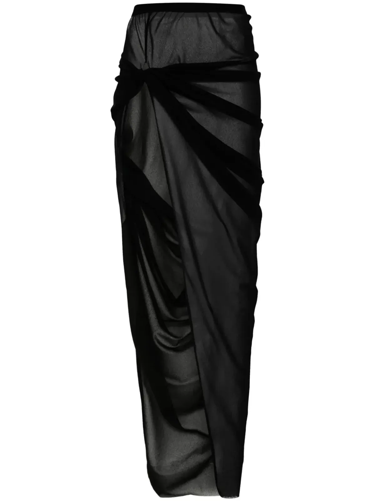 Rick Owens Lilies エドフ マキシスカート（ブラック） - 画像1