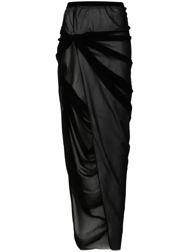 Rick Owens Lilies Rick Owens Lilies エドフ マキシスカート（ブラック）の商品画像