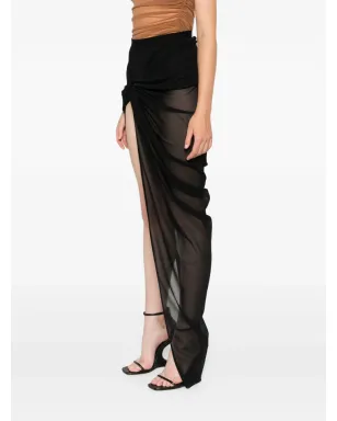 Rick Owens Lilies エドフ マキシスカート（ブラック） - サムネイル3