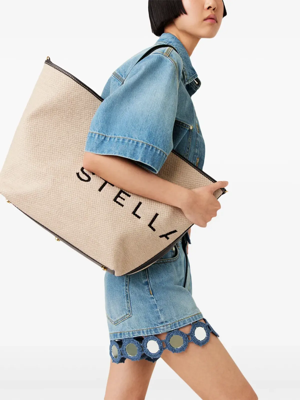 Stella McCartney ジャカードロゴ トートバッグ - ニュートラルカラー - 画像2