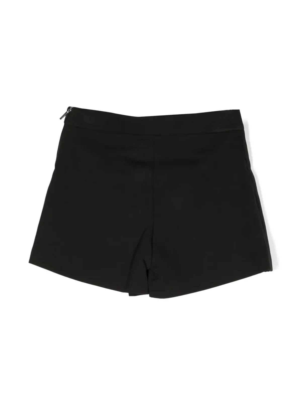 MSGM Kids ラインストーン装飾 アシンメトリースカート風ショーツ - ブラック - 画像2
