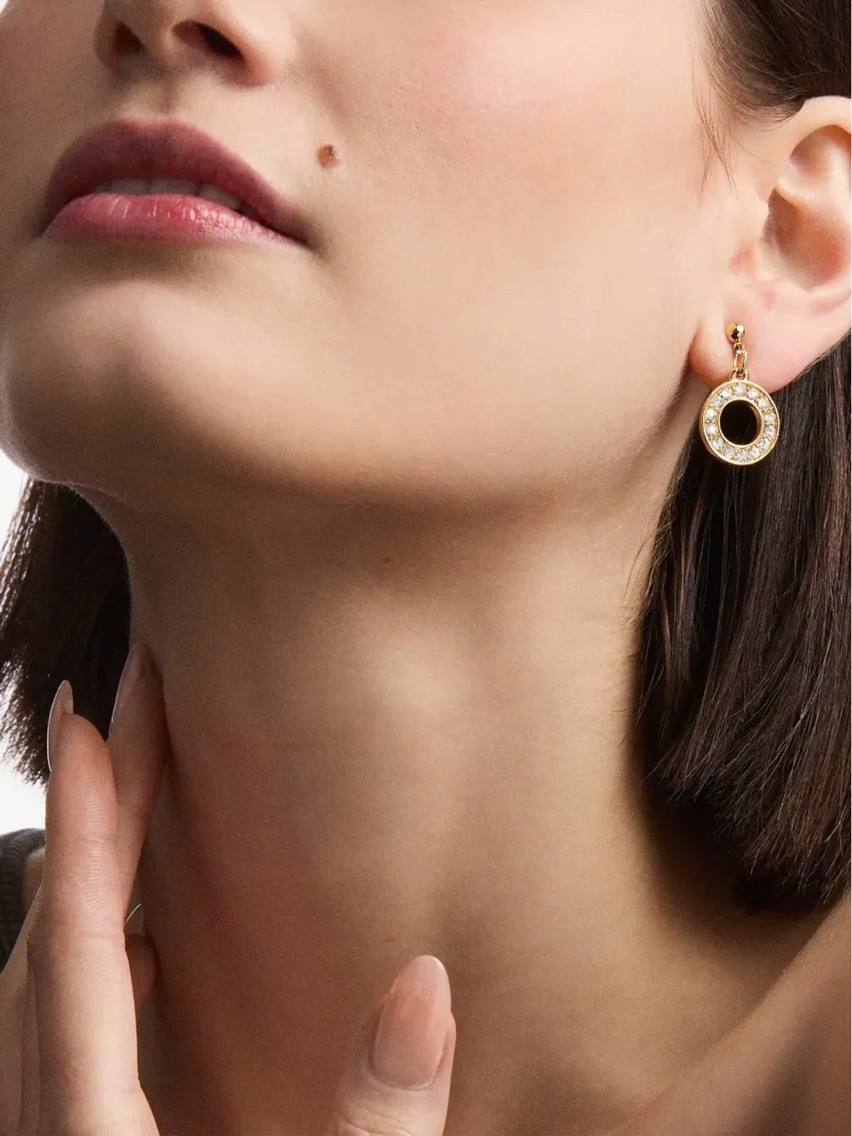 Susan Caplan Vintage クリスタル装飾ドロップピアス - ゴールド - 画像2