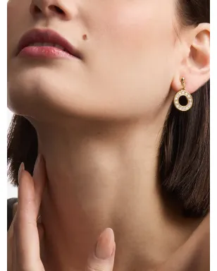 Susan Caplan Vintage クリスタル装飾ドロップピアス - ゴールド - サムネイル2