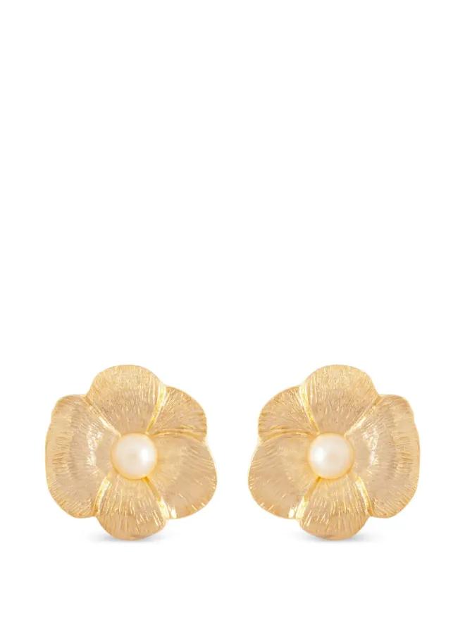 Susan Caplan Vintage Susan Caplan Vintage 花モチーフ・スタッドピアス - ゴールドの商品画像