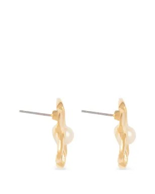 Susan Caplan Vintage 花モチーフ・スタッドピアス - ゴールド - サムネイル3