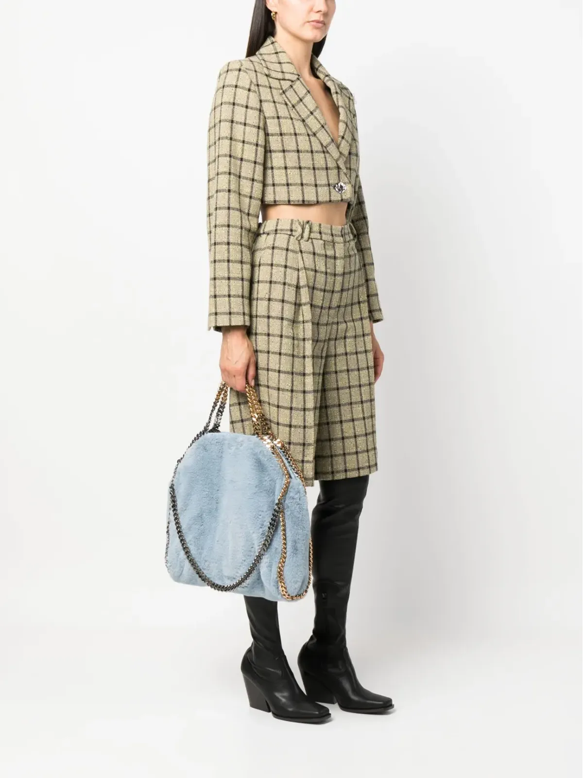 Stella McCartney ファラベラ フェイクファー トートバッグ - ブルー - 画像2
