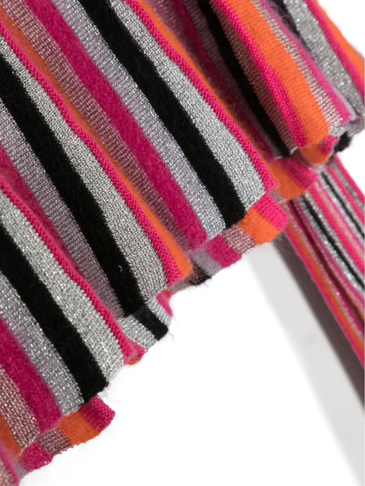 Missoni Kids ストライプ柄インターシャニット ジャンパー - ピンク - 画像3