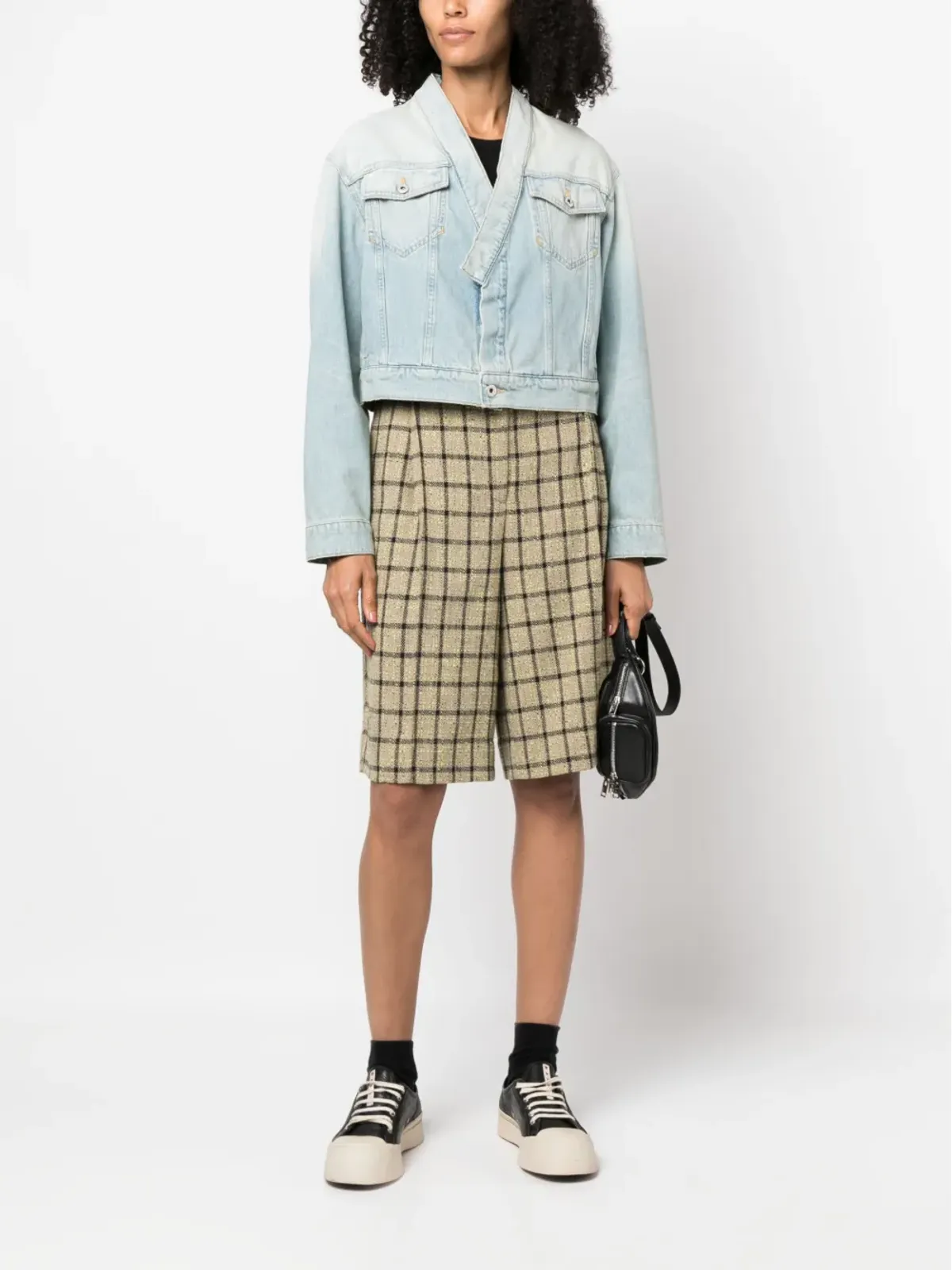 Kenzo フェードエフェクト・クロップドデニムジャケット - 画像2