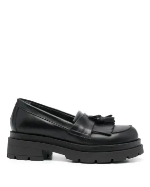 P.A.R.O.S.H. tassel-detail leather loafers - Black - サムネイル1
