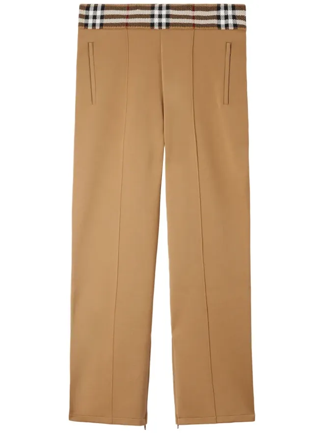 Burberry Burberry チェック柄トリムのジョギングパンツの商品画像