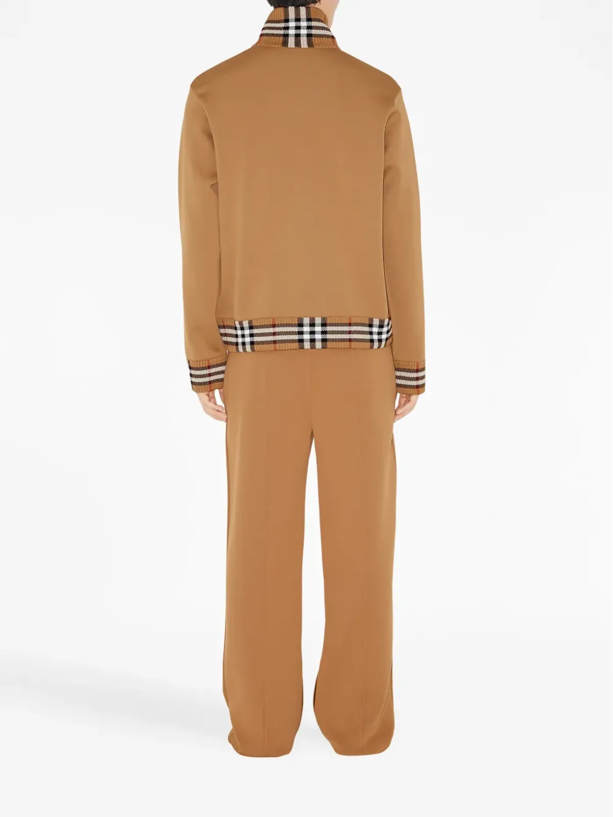 Burberry チェック柄トリムのジョギングパンツ - 画像4