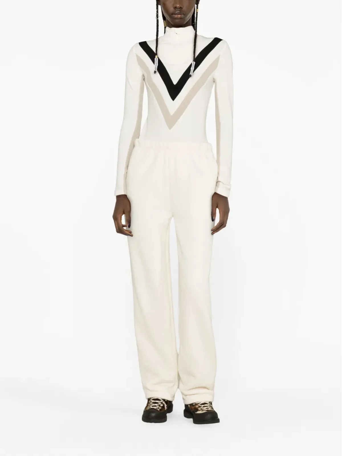 We Norwegians Voss merino-blend ski jumper - White - 画像2