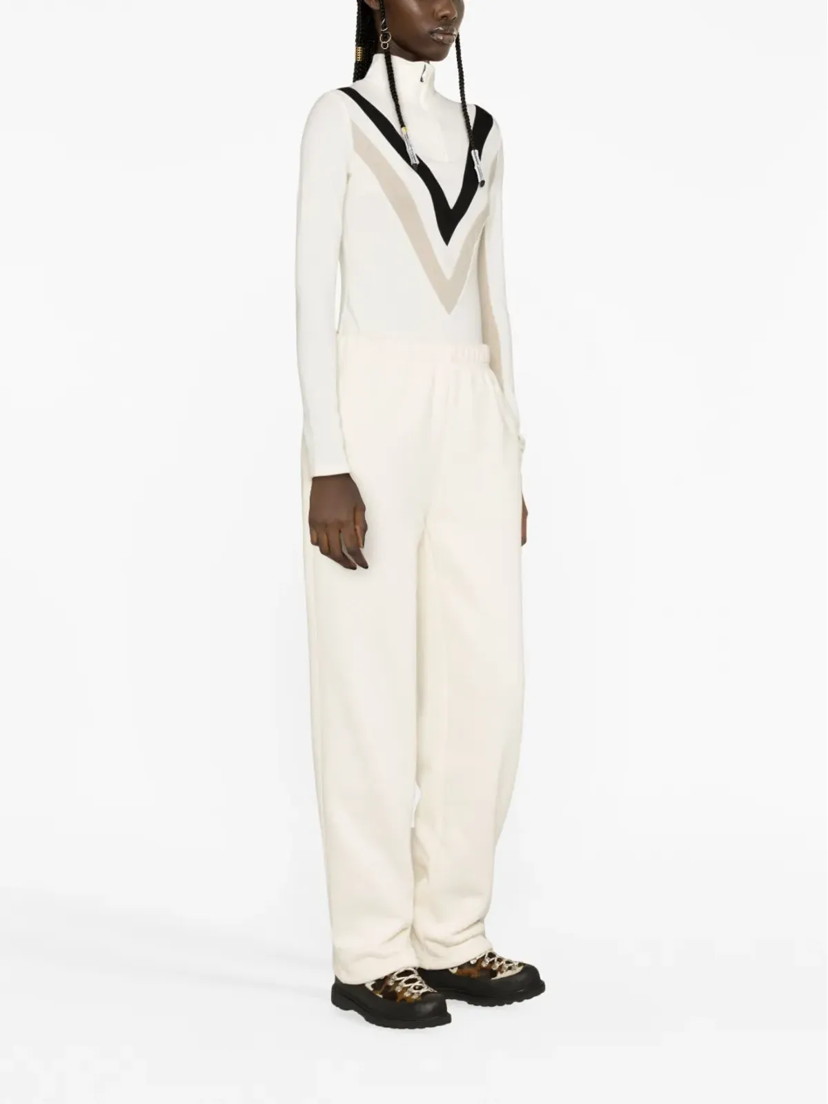 We Norwegians Voss merino-blend ski jumper - White - 画像3