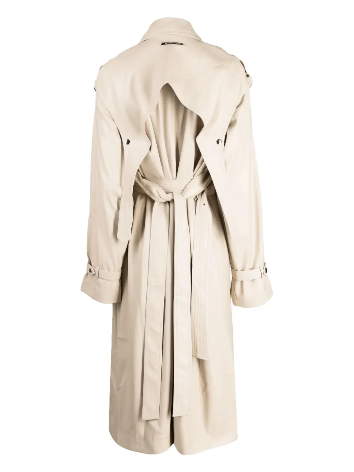 Boyarovskaya layered belted trench coat - Brown - 画像2
