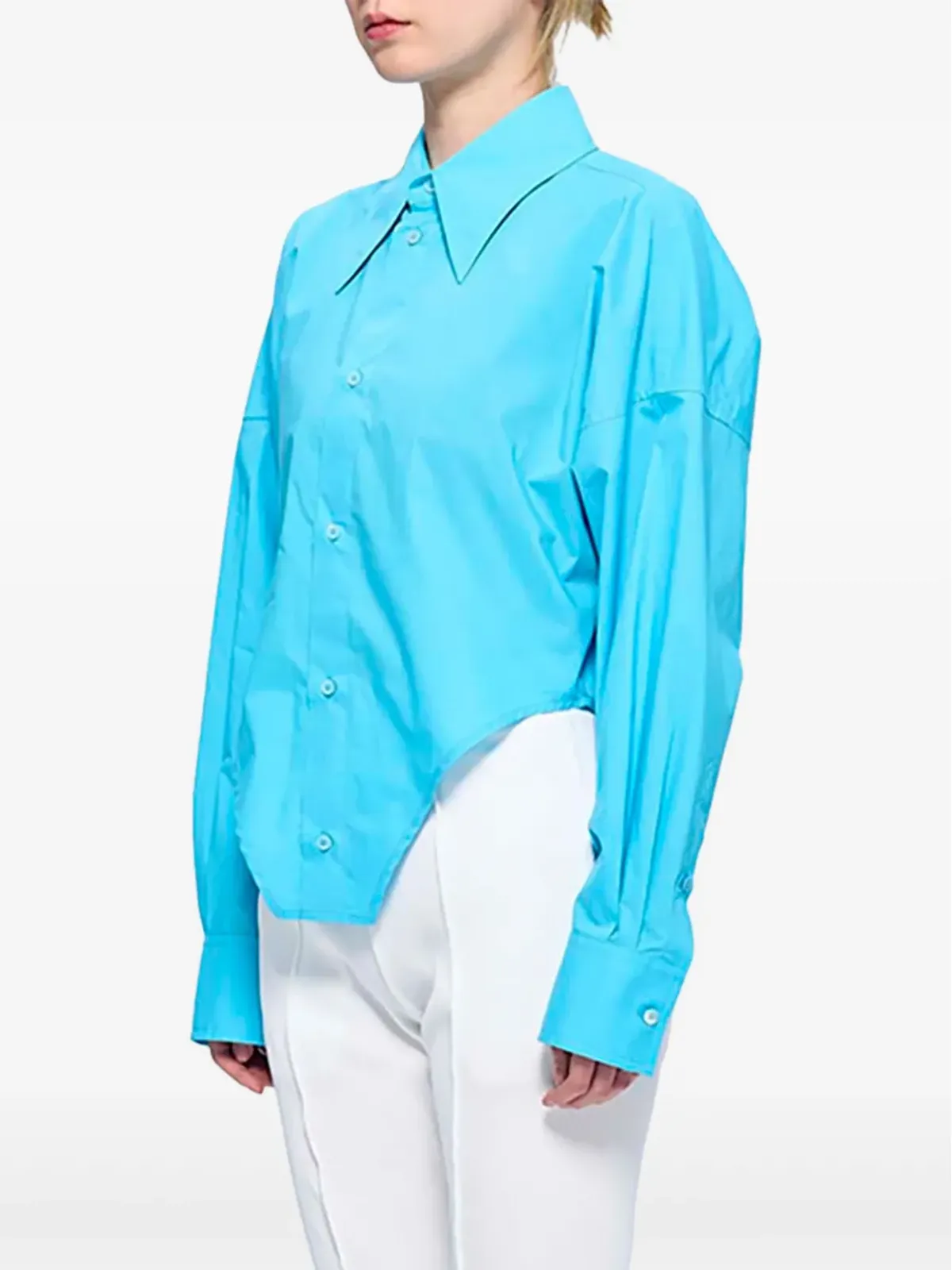 MM6 Maison Margiela 長袖ポインテッドヘムシャツ - 画像2