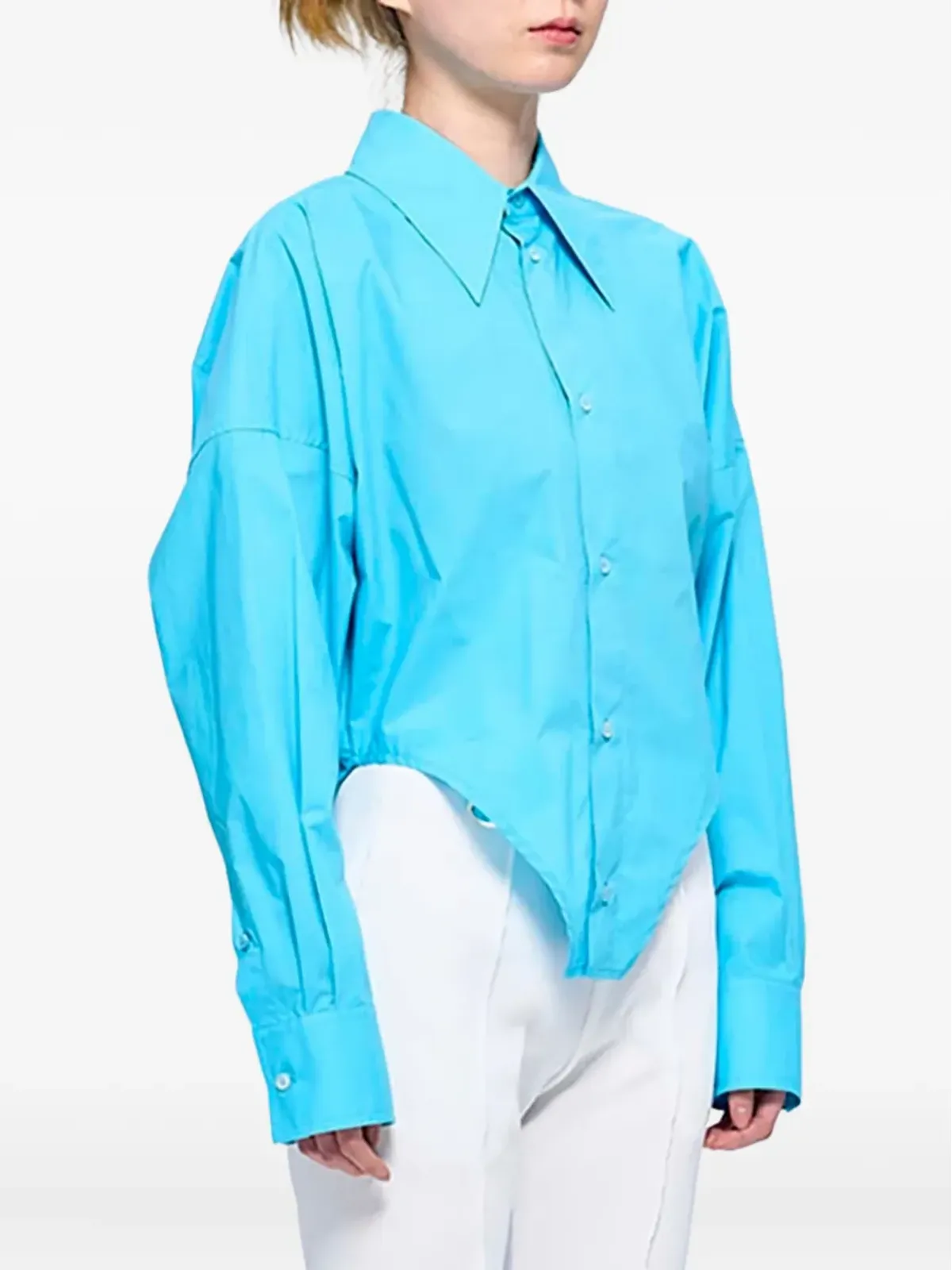 MM6 Maison Margiela 長袖ポインテッドヘムシャツ - 画像3