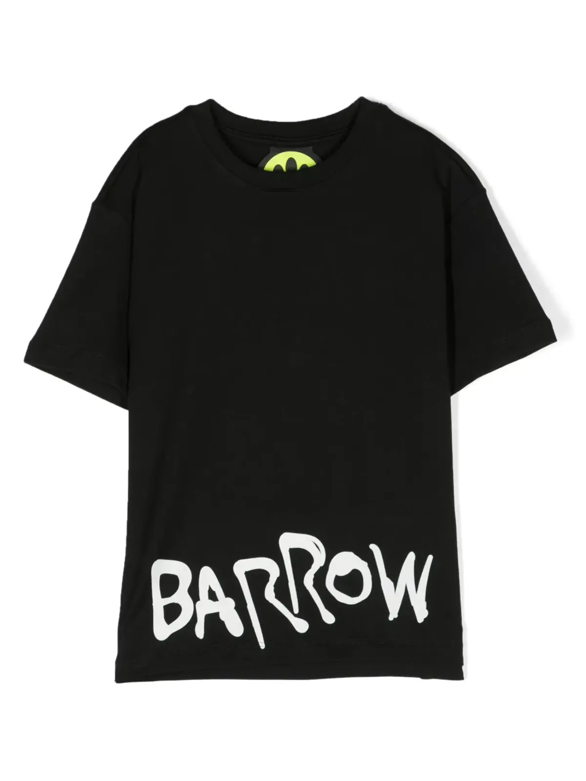 Barrow kids テディベア柄コットンTシャツ ブラック - 画像1