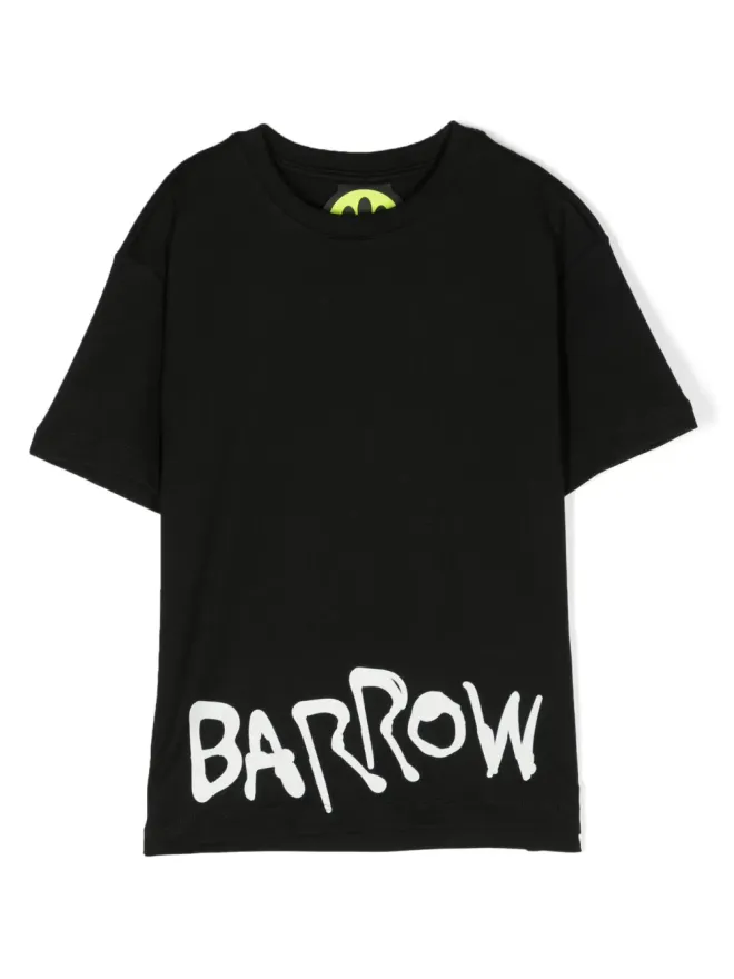 Barrow kids Barrow kids テディベア柄コットンTシャツ ブラックの商品画像