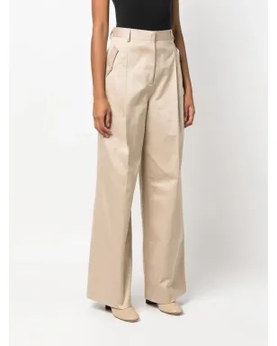 Lanvin wide-leg gabardine trousers - Neutrals - サムネイル3