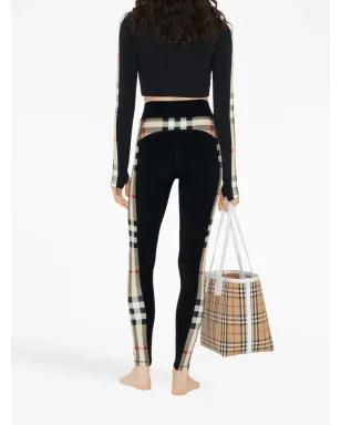 Burberry ヴィンテージチェックパネルレギンス - サムネイル4