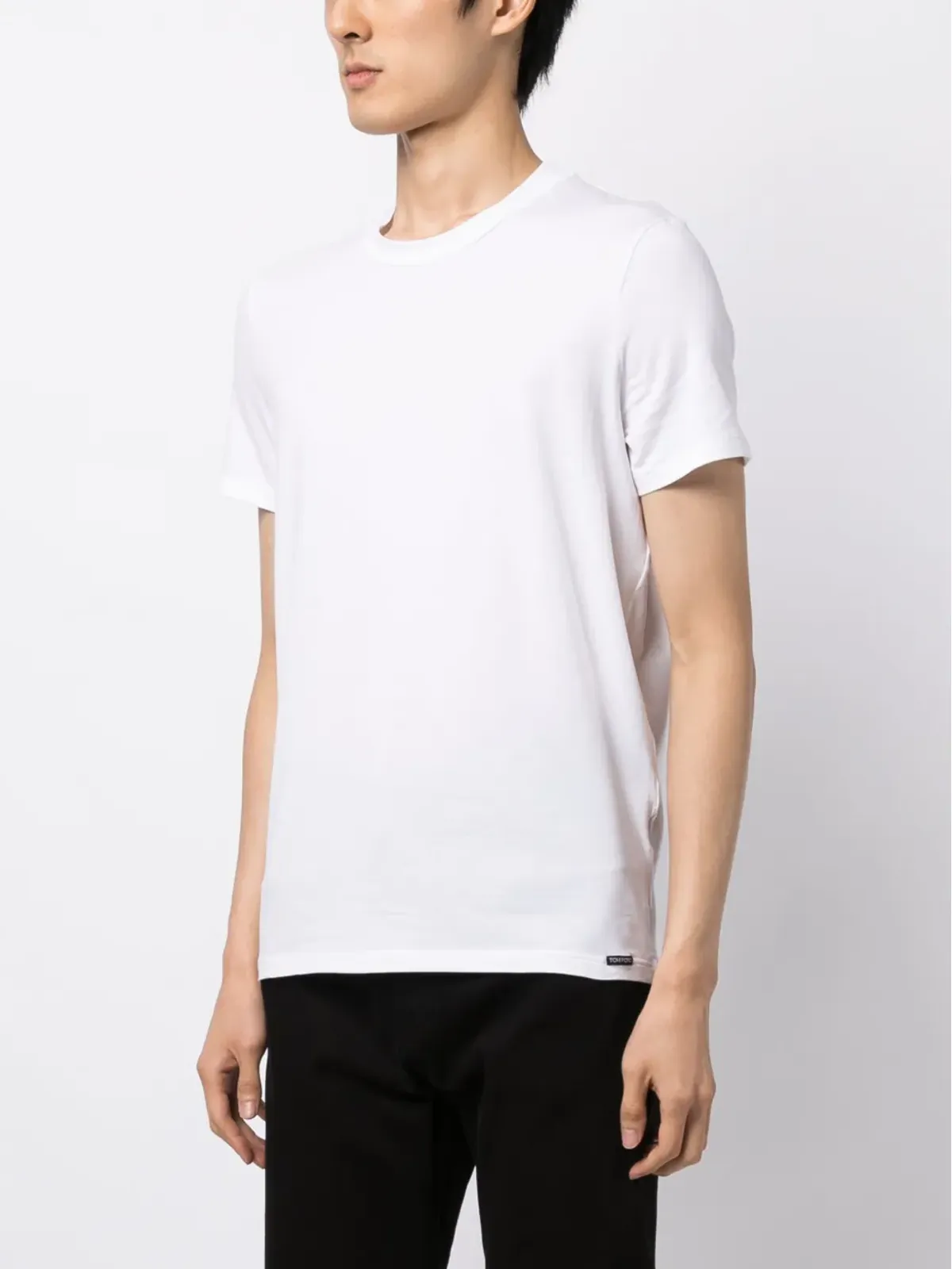 TOM FORD ロゴアップリケ ジャージーTシャツ - ホワイト - 画像3