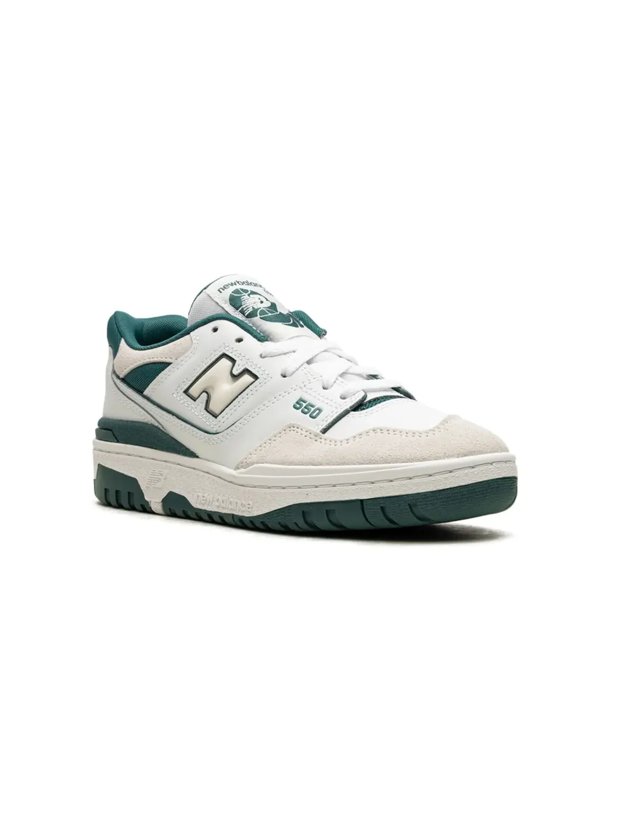 New Balance Kids 550 ヴィンテージティール スニーカー ホワイト - 画像2