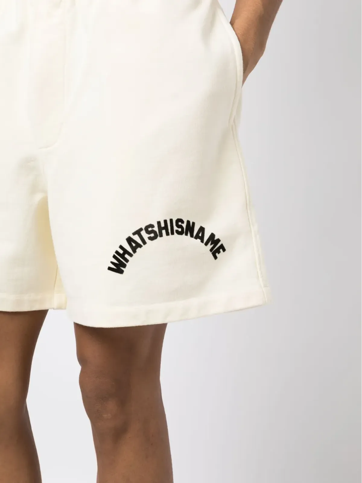 BODE Whatshisname ロゴプリント コットン トラックショーツ - 画像5