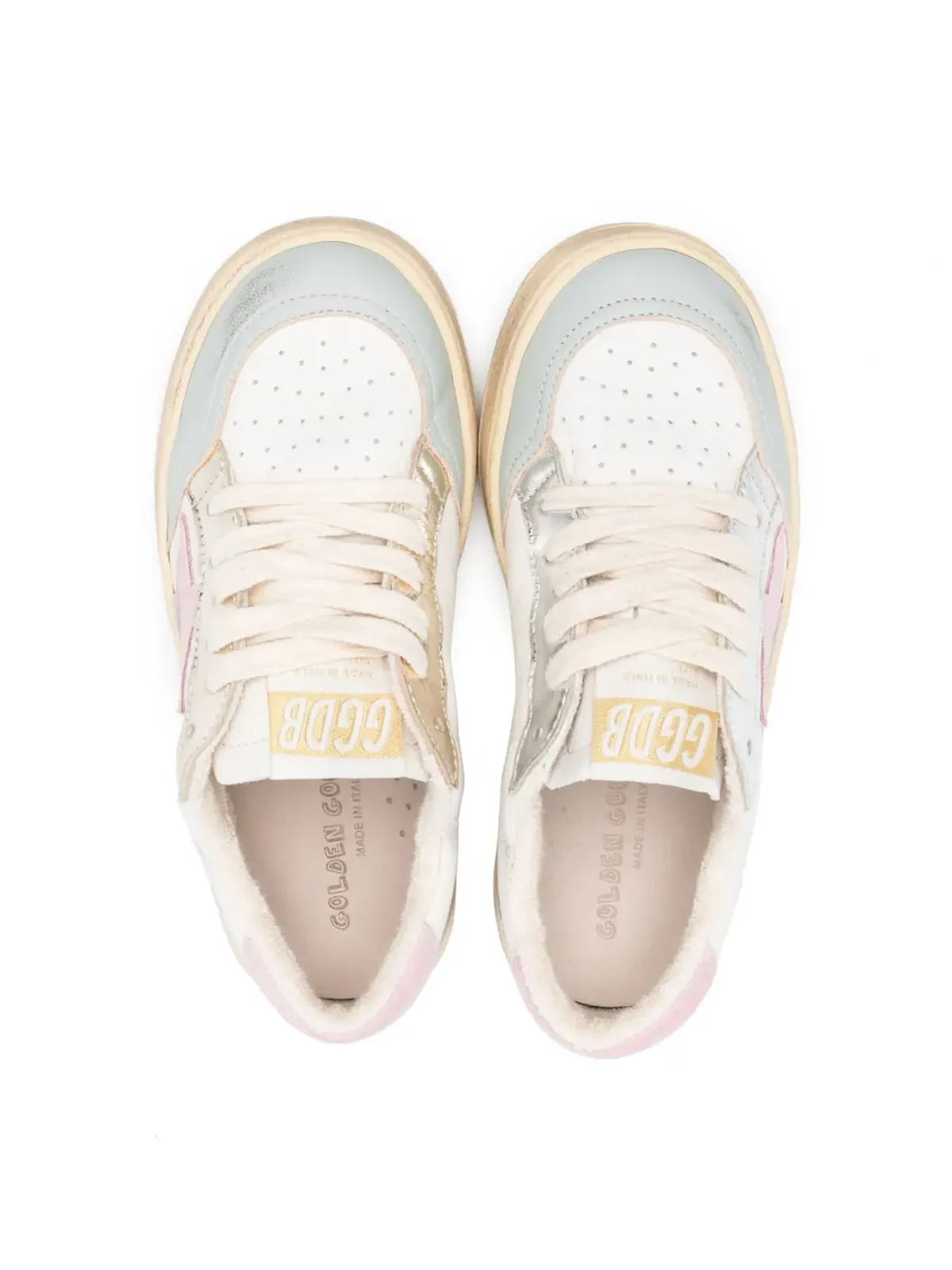 Golden Goose Kids Ballstar ゴートスキン スニーカー - 画像3