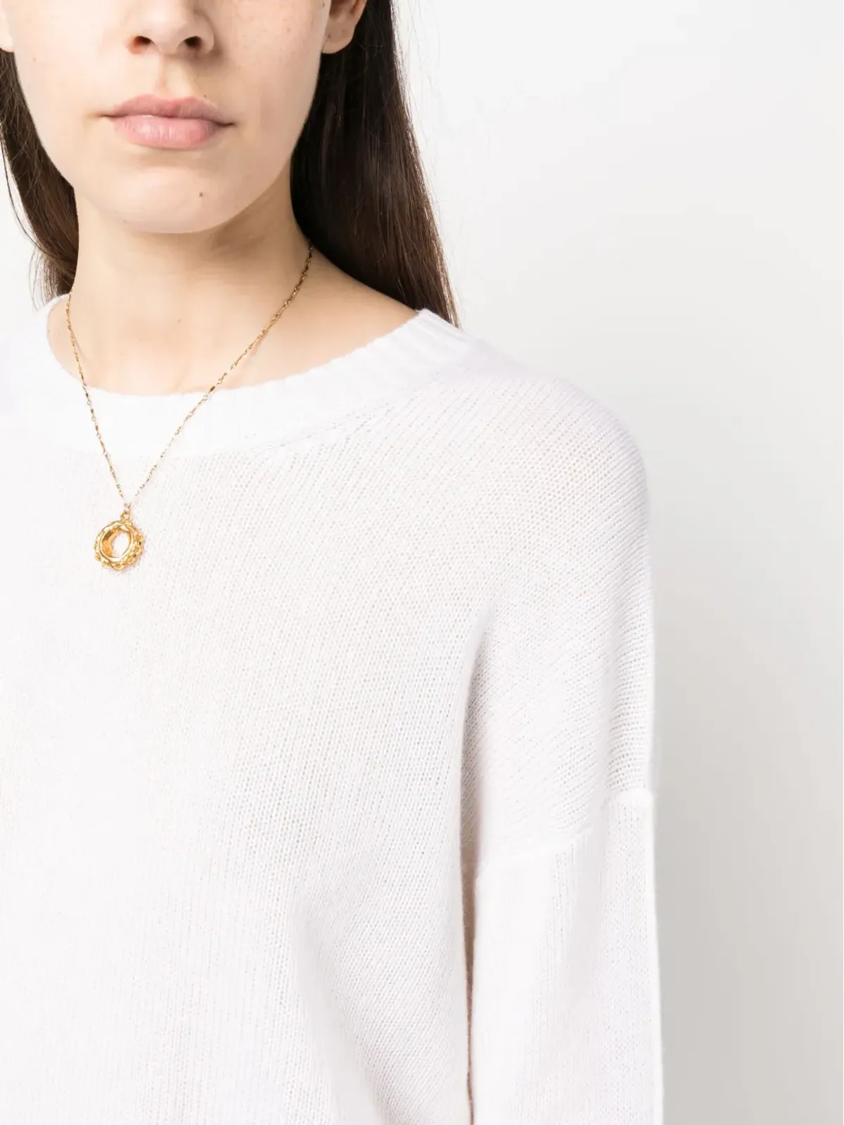 Allude ドロップショルダー カシミア ジャンパー - 画像5