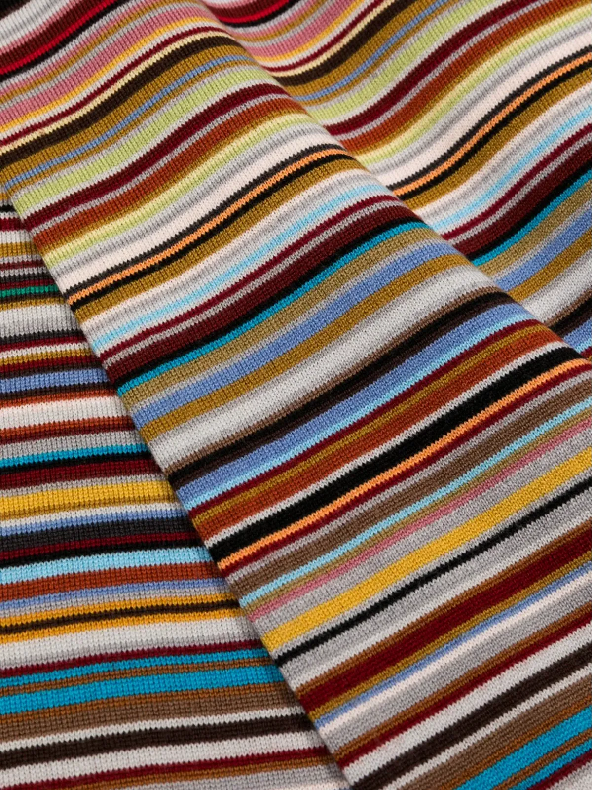 Paul Smith ストライプ柄 ヴァージンウール スカーフ - 画像2