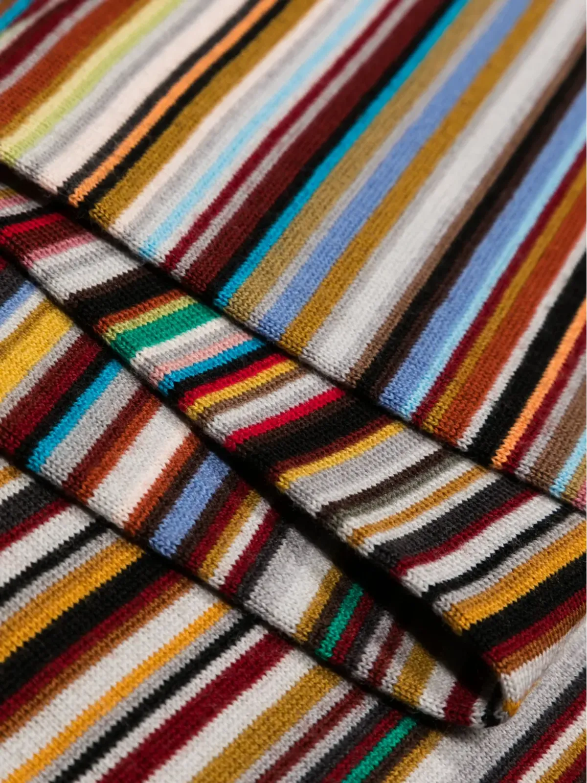 Paul Smith ストライプ柄 ヴァージンウール スカーフ - 画像3