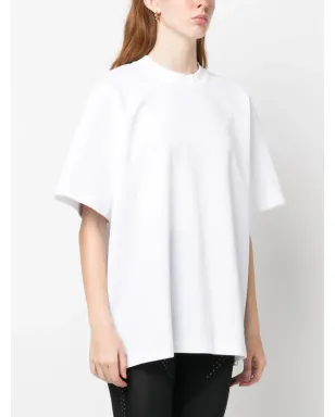 adidas by Stella McCartney ロゴプリント コットンブレンド Tシャツ - White - サムネイル3