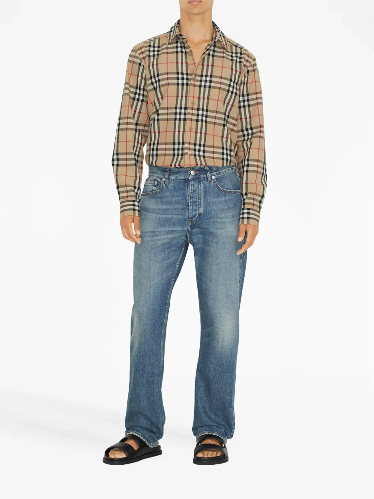 Burberry ヴィンテージチェック柄コットンシャツ - 画像2