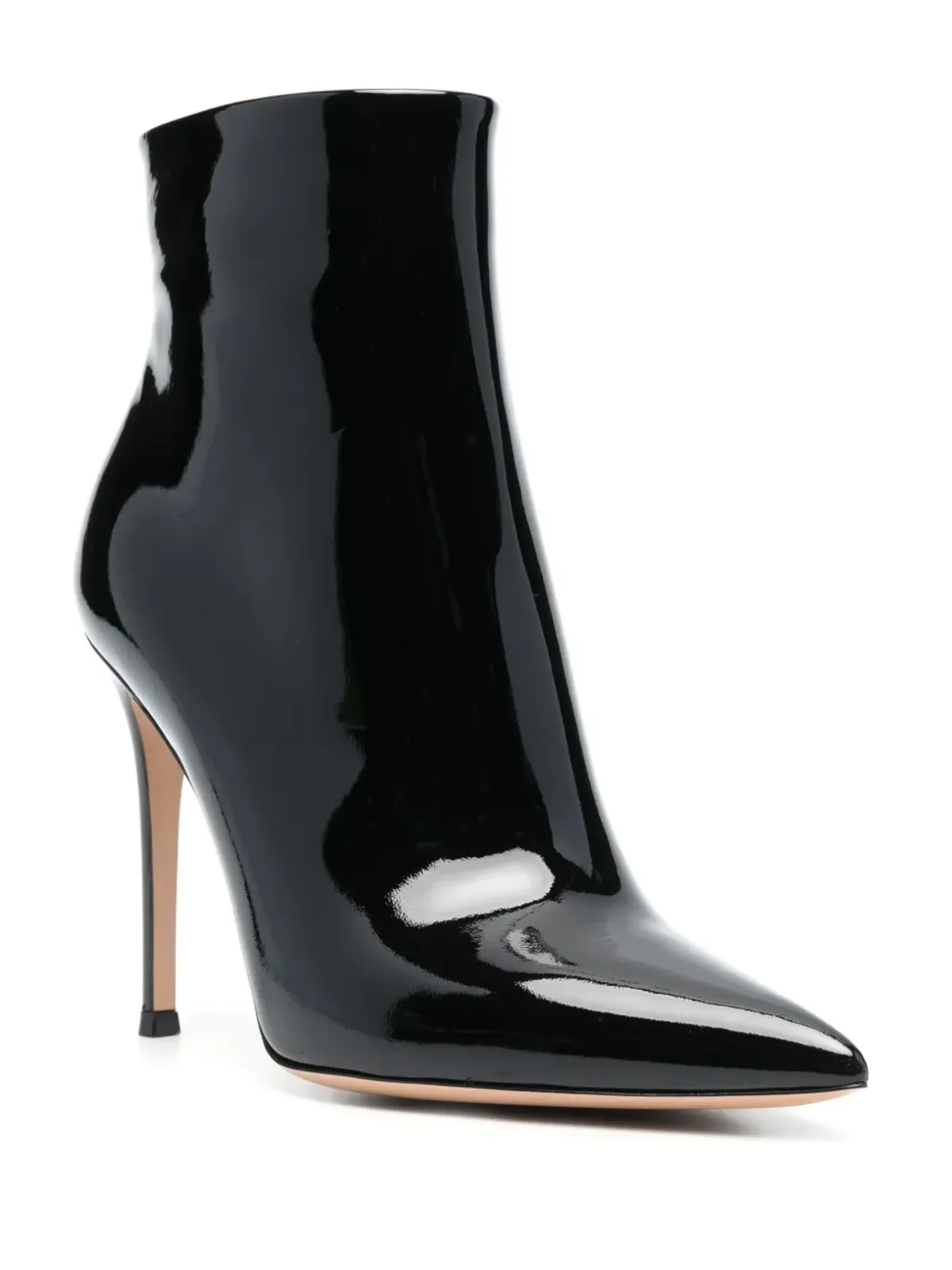 Gianvito Rossi パテントレザー アンクルブーツ - ブラック - 画像2
